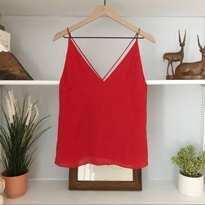 H&M  |  Red Double V-Neck Strappy Tank  |  4